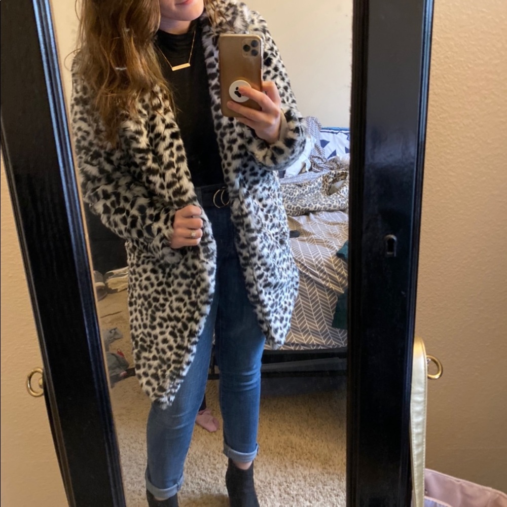 Faux fur coat